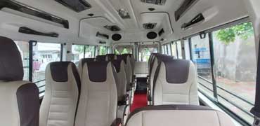 14 seater luxury tempo traveller hire in ahmedabad